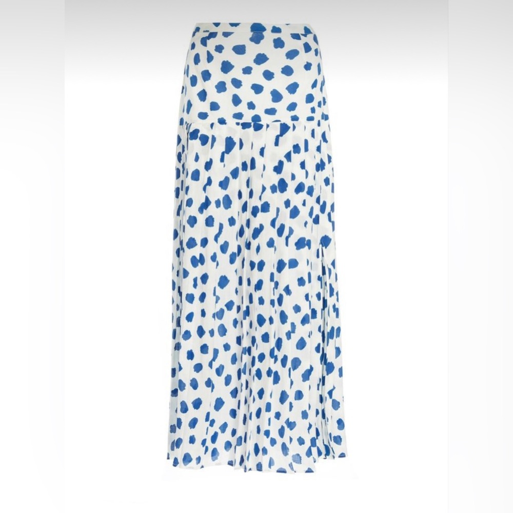 Rixo London White/Blue Tina Spot Skirt Size S/P